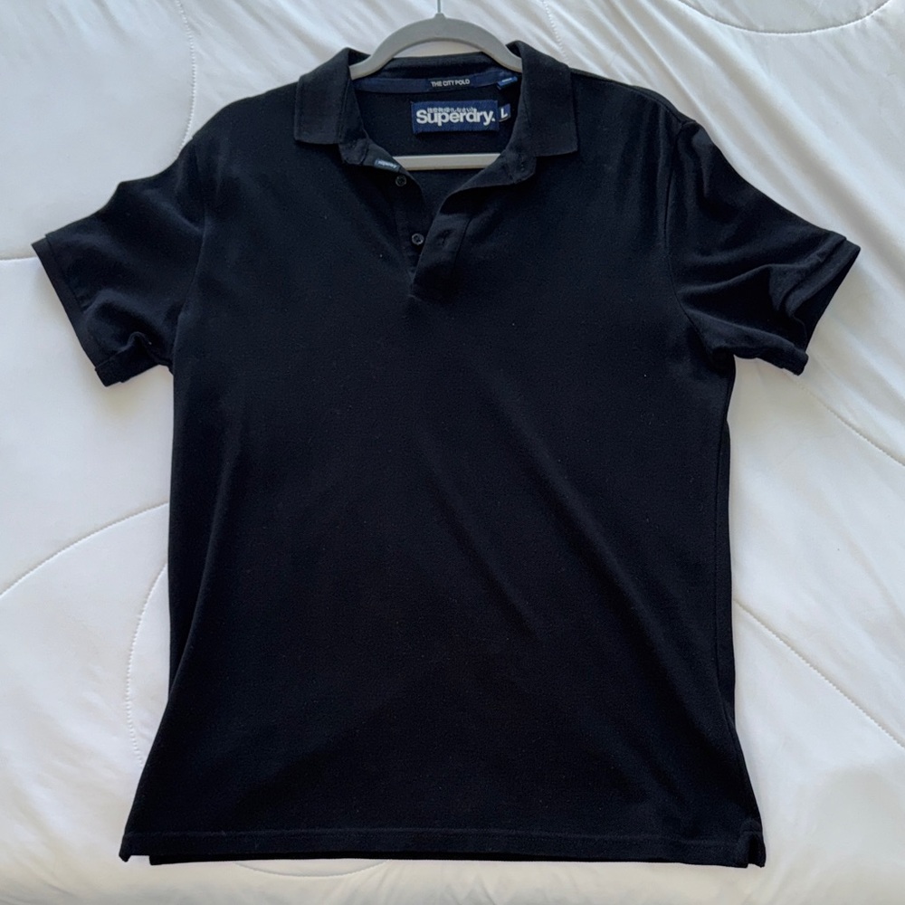 Superdry Classic Black Polo Shirt for Men